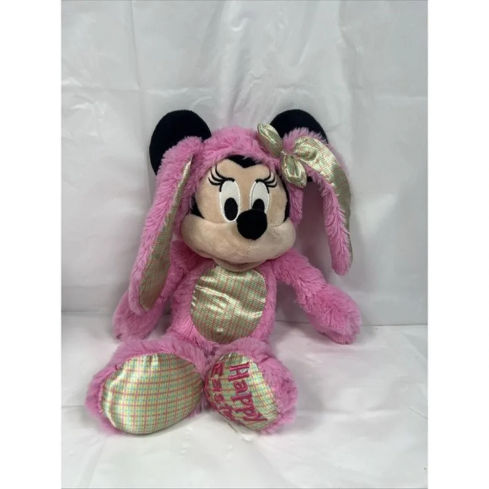 2020 Disney Parks Minnie‎ Mouse Pink Easter Bunny 12.5